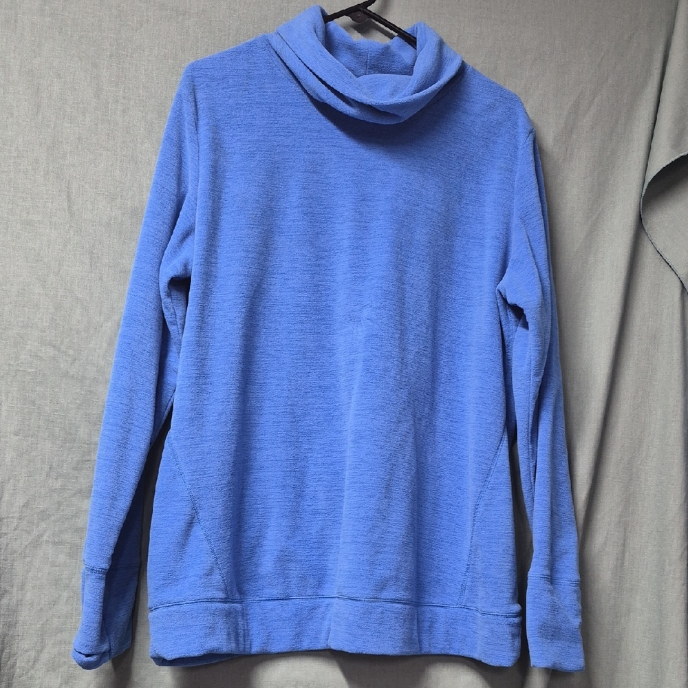 Tek Gear Blue Fleece Pullover With Thumb Holes